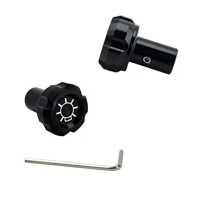 UPR Black Headlight Knob With Bulb Logo Fits ALL 94-04 Mustang GT Cobra Bullitt • $19.99