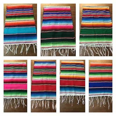 Mexican Sarape Table Runner 81 X14  1st Quality XLARGE Saltillo  Party Decor  • $14