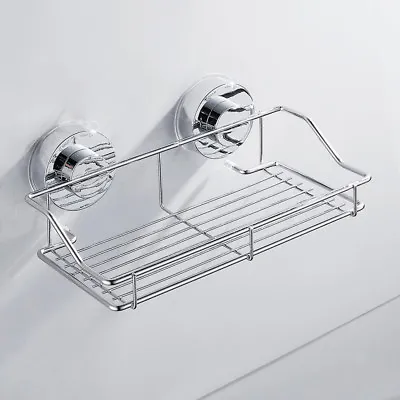 Shower Caddy Shelf Stainless Steel Suction Cup Shower Organizer Shelf Caddy☍Rack • $25.99