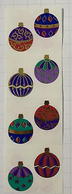 Mrs Grossman's Stickers Christmas Ornaments Gold Accents Holiday 4 Mods Vintage • $4.37