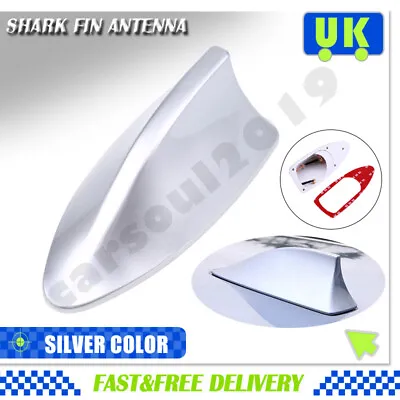 £7.99 • Buy Silver Car Shark Fin Aerial Antenna Mast Roof AM/FM Radio Signal For Vauxhall UK