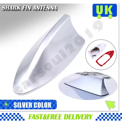 £7.99 • Buy Silver Car Shark Fin Aerial Antenna Mast Roof AM/FM Radio Signal For Vauxhall UK