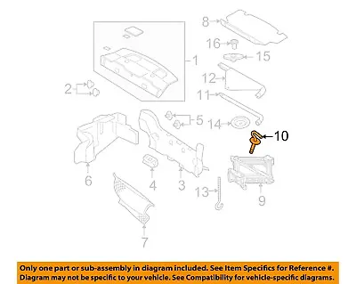 FORD OEM 05-14 Mustang Interior-Rear-Jack Mount Bolt W711555S437 • $16.99