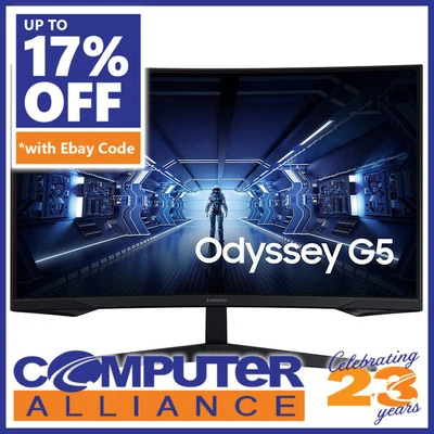 $469 • Buy 32  Samsung Odyssey G55TB WQHD Curved Gaming Monitor LC32G55TQBEXXY