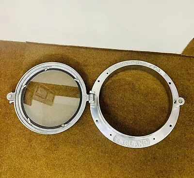 Chrome Aluminium Porthole Maritime Glass Porthole Boat Ship Window Glass Wall Po • $161.90