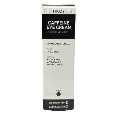 The Inkey List Caffeine Eye Cream Fragrance Free Matrixyl 3000 Lightweight NIB • $17.07