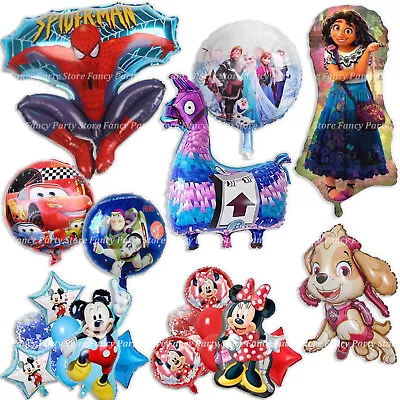 Birthday Party Foil Balloons Latex Balloons TV Character Balloons For Boys Girls • £13.79