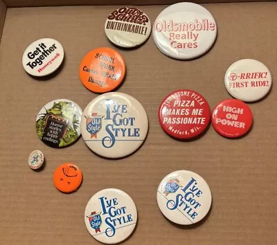 Lot Of Vintage Advertising Pins Pinbacks • $10