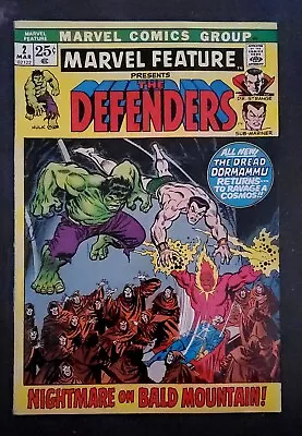 Marvel Feature #2 The Defenders KEY Comic  Bronze Age March 1972 • $58.99