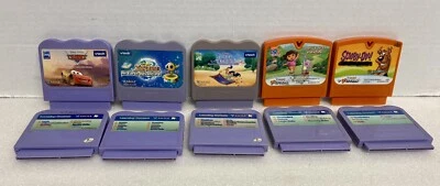 $19.95 • Buy Vtech V.Smile 10 Games And Learning Cartridge Lot. Scooby. Dora. Cars.