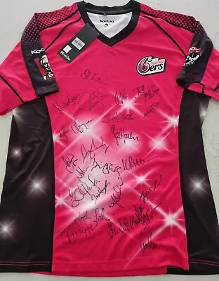 $329 • Buy 6ers Stars Multi Signed Cricket Jersey Shirt Sz Xl Todd Murphy Steve Smith +