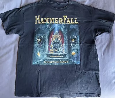 Vintage Hammerfall Legacy Of Kings Metal Shirt XL Vintage Helloween Manowar Dio • $19