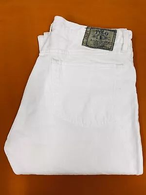 Polo Ralph Lauren 867 White Jeans Size 36x32 • $42