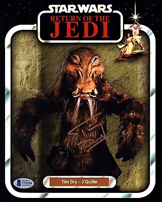 £76.39 • Buy TIM DRY Signed Autograph 8X10 Photo  STAR WARS   J'Quille  Beckett Witness 