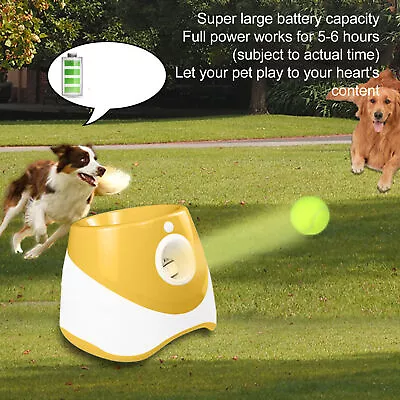 £85.91 • Buy Dog Automatic Ball Launcher Convenient Pet Ball Thrower Throwing Game