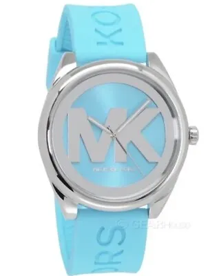 Michael Kors Women’s Janelle Turquoise/Silver Watch W/ Silicone Band • $109.95