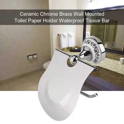 1PC Polished Bathroom Toilet Roll Paper Holder Rack Wall Mounted Tissue Cover • $24.09