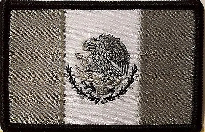 MEXICO Flag Iron-On Patch Tactical Morale MEXICAN Emblem Black Border Version I • $9.32