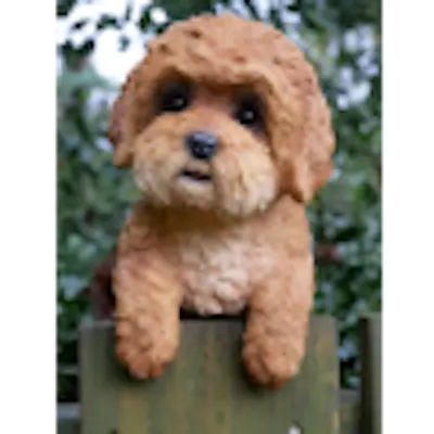 Hanging Dog On Fence Gate Wall Garden Decoration Ornament Outside Or Inside Home • £19.70