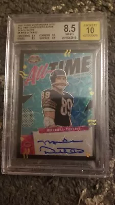 Mike Ditka 2021 Panini Contenders Optic All Time Autos Black Scope #/10 BGS 8.5 • $199.99
