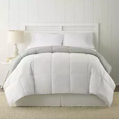 Modern Threads Reversible White & Gray Adult Down Alternative Comforter King • $32.88