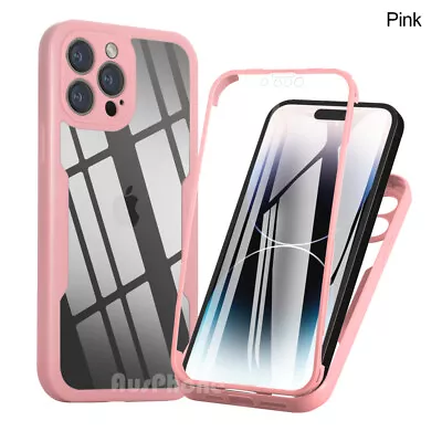 360 Full Body Case For IPhone 14 13 12 11 Pro Max XR X XS Max 7 8 Plus SE Screen • $6.95