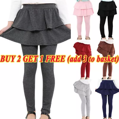 £10.14 • Buy Kids Baby Girls Skirt Pants Leggings Children Ruffle Tutu Skirts Stretch Trouser