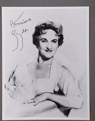Hermione Gingold TV & Theater Actress (Vintage) 1950s Signed Autograph • $39.99