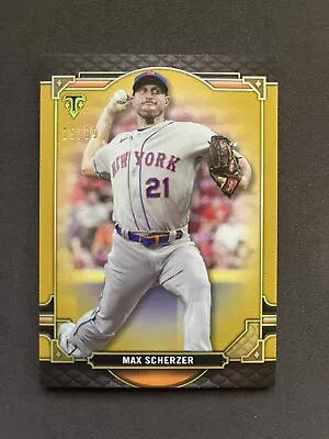 2022 Topps Triple Threads Max Scherzer Gold Parallel #19/99 New York Mets • $5.99