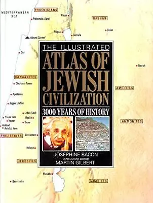 Illustrated Atlas Of Jewish Civilization By Gilbert Martin Hardback Book The • £4.41