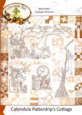 Calendula Patterdrip's Cottage Quilt Pattern By Meg Hawkey Crabapple Hill Studio • $17.99