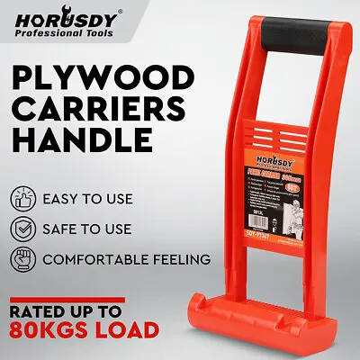 HORUSDY 80kg Load Plasterboard Glass Board Handle Carry Lifter Plywood Panel • $22.99