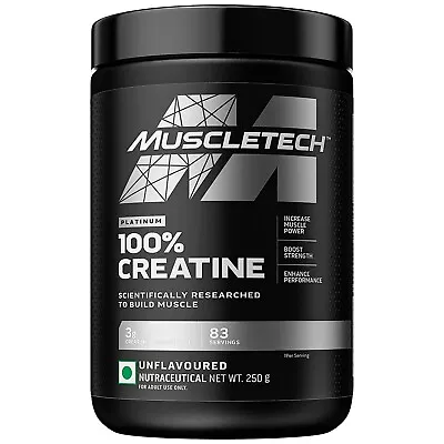 Muscletech Platinum 100% Creatine Powder Unflavoured - 250 Gram 83 Serves • $54.20