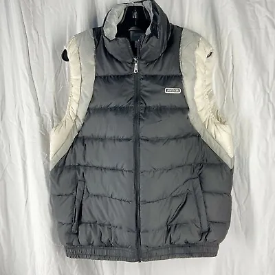 ASICTIGER Mens Down Puffer Vest Black Size L • $30.98