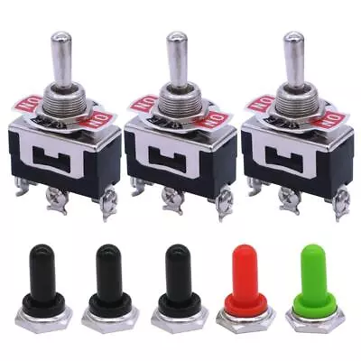 	3Pcs Momentary Toggle Switch SPDT On/Off/On 3 Pin 3 Position 3 Way To Operate	 • $16.45