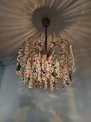 Vintage Crystal Chandelier Light Ceiling Pendant Lighting • $395