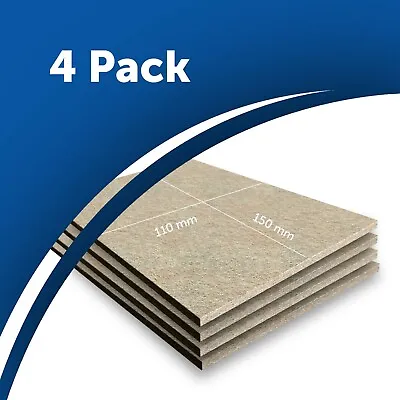 Beige Furniture Felt Pad Sheets 15x11cm Hardwood Flooring Protector 5mm Thick X4 • £5.49