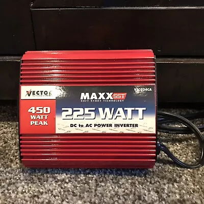 Vector Maxx 225 Watt DC To AC Inverter - 450 Peak Watts • $11.99