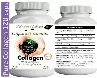 Collagen Skin 100% PURE Hydrolysate Joint Support Collagen • $11.20