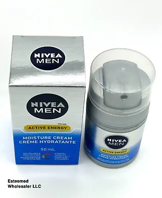 NIVEA Men Active Energy Moisture Cream Revitalize & Healthy Look 1.7oz • $13.99