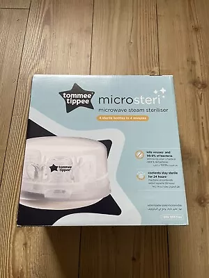 Tommee Tippee Microsteri Microwave Steam Steriliser Holds 4x Bottles • £12