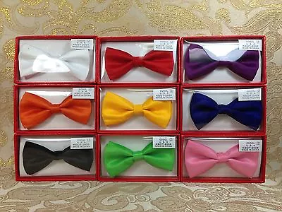 $4.95 • Buy 9 Colors New Clip-on Kids Boys Girls Wedding Party Pre Tie Tuxedo Suit Bowtie
