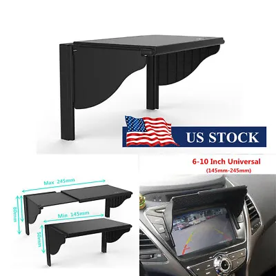 Car GPS Navigation Sun Shade Visor Cover 6 -10  DVD Radio Hood Anti-Glare Shield • $14.39