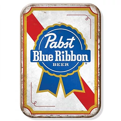 Old School 2.5 X3.5  Pabst Blue Ribbon Beer RV Fridge Bar Man Cave Tavern Magnet • $6.99