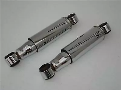 Pete & Jakes #1086C Chrome Covered Shocks Model A 1932 34 37 39 40 46 Ford Chevy • $161