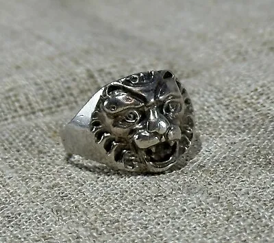 Vintage Silver Men's Ring Original Lion Ring Jewelry Gift For Man • $45