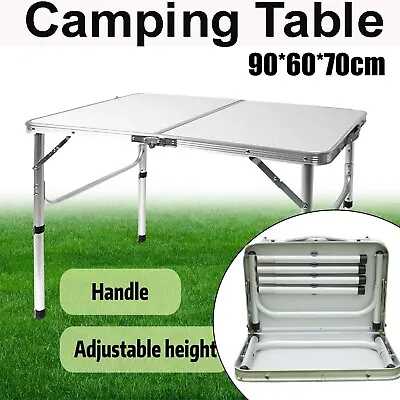 Camping Folding Table Picnic Outdoor Foldable Tables Aluminium Portable BBQ Desk • $45.99