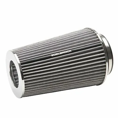 Edelbrock 43692 Pro-Flo White Tall Conical Air Filter With 3  3.5  And 4  Inlet • $14.99