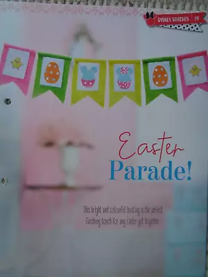 £1.50 • Buy Disney's Mickey & Minnie Mouse Easter Bunting Design Cross Stitch Chart