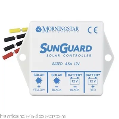 Morningstar SG-4 SunGuard- 4.5 Amp 12 Volt Solar Charge Controller • $39